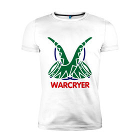 Мужская футболка премиум с принтом Orc Mage - Warcryer в Кировске, 92% хлопок, 8% лайкра | приталенный силуэт, круглый вырез ворота, длина до линии бедра, короткий рукав | lineage | warcryer