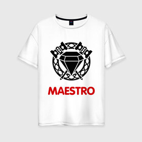 Женская футболка хлопок Oversize с принтом Dwarf Fighter - Maestro в Кировске, 100% хлопок | свободный крой, круглый ворот, спущенный рукав, длина до линии бедер
 | line age | lineage | линейка | маэстро