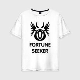 Женская футболка хлопок Oversize с принтом Dwarf Fighter - Fortune Seeker в Кировске, 100% хлопок | свободный крой, круглый ворот, спущенный рукав, длина до линии бедер
 | line age | lineage | компьютерные | линейка
