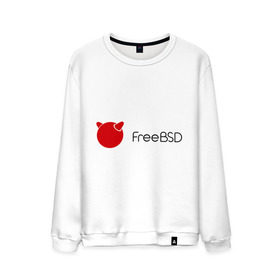 Мужской свитшот хлопок с принтом Free BSD в Кировске, 100% хлопок |  | freebsd | linux | линукс | люникс