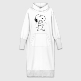 Платье удлиненное хлопок с принтом Snoopy в Кировске,  |  | snoopy | сгупи