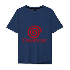 Мужская футболка хлопок Oversize с принтом Dreamcast в Кировске, 100% хлопок | свободный крой, круглый ворот, “спинка” длиннее передней части | dreamcast | sega | видеоигры | приставки | сега