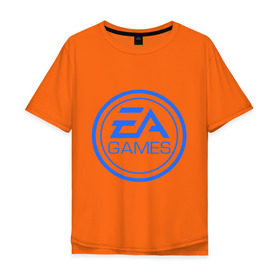 Мужская футболка хлопок Oversize с принтом EA Games в Кировске, 100% хлопок | свободный крой, круглый ворот, “спинка” длиннее передней части | arts | electronic | игра | компьютерная
