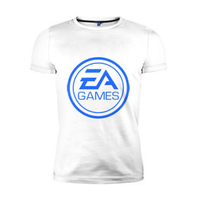 Мужская футболка премиум с принтом EA Games в Кировске, 92% хлопок, 8% лайкра | приталенный силуэт, круглый вырез ворота, длина до линии бедра, короткий рукав | arts | electronic | игра | компьютерная