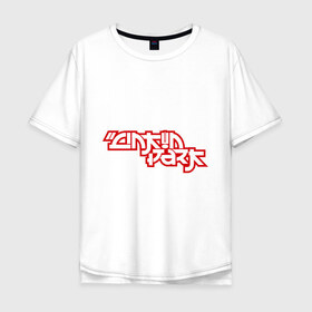 Мужская футболка хлопок Oversize с принтом Linkin Park (2) в Кировске, 100% хлопок | свободный крой, круглый ворот, “спинка” длиннее передней части | 