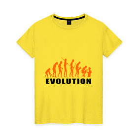 Женская футболка хлопок с принтом Evolution to admin в Кировске, 100% хлопок | прямой крой, круглый вырез горловины, длина до линии бедер, слегка спущенное плечо | evolution | админ | комп | компьютер | люди | эволюция