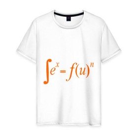 Мужская футболка хлопок с принтом Sex Fun в Кировске, 100% хлопок | прямой крой, круглый вырез горловины, длина до линии бедер, слегка спущенное плечо. | забава | интеграл | переменная | уравнение | формула