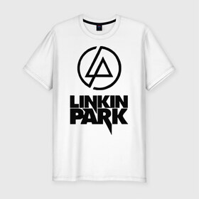Мужская футболка премиум с принтом Linkin Park в Кировске, 92% хлопок, 8% лайкра | приталенный силуэт, круглый вырез ворота, длина до линии бедра, короткий рукав | linkin | linkin park | park | линкин парк