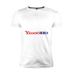 Мужская футболка премиум с принтом yahooею в Кировске, 92% хлопок, 8% лайкра | приталенный силуэт, круглый вырез ворота, длина до линии бедра, короткий рукав | yahoo