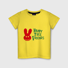 Детская футболка хлопок с принтом Happy Tree Friend в Кировске, 100% хлопок | круглый вырез горловины, полуприлегающий силуэт, длина до линии бедер | 