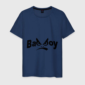 Мужская футболка хлопок с принтом Bad Boy в Кировске, 100% хлопок | прямой крой, круглый вырез горловины, длина до линии бедер, слегка спущенное плечо. | bad boy