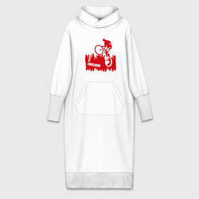 Платье удлиненное хлопок с принтом Велосипед в Кировске,  |  | streeet | xtream | велик | вело | велосипед | стрит | экстрим