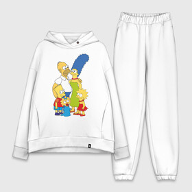 Женский костюм хлопок Oversize с принтом The Simpsons (2) в Кировске,  |  | гомер
