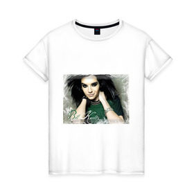 Женская футболка хлопок с принтом Tokio Hotel (2) в Кировске, 100% хлопок | прямой крой, круглый вырез горловины, длина до линии бедер, слегка спущенное плечо | tokio | панк | рок | токио хотел | эмо