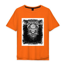 Мужская футболка хлопок Oversize с принтом Dethklok (1) в Кировске, 100% хлопок | свободный крой, круглый ворот, “спинка” длиннее передней части | heavy metal | metal | rock | trash metal | квартет | метал | рок | рок группа | рок группы | трэш метал | хеви метал
