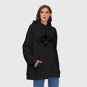 Худи SuperOversize хлопок с принтом Dethklok (2) в Кировске, 70% хлопок, 30% полиэстер, мягкий начес внутри | карман-кенгуру, эластичная резинка на манжетах и по нижней кромке, двухслойный капюшон
 | heavy metal | metal | rock | trash metal | альтернатива | квартет | лица | метал | рок | рок группа | рок группы | трэш метал | хеви метал