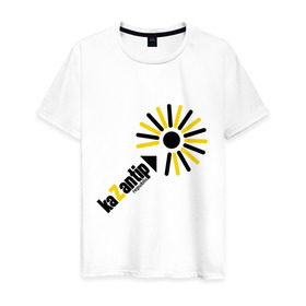 Мужская футболка хлопок с принтом kaZantip (1) в Кировске, 100% хлопок | прямой крой, круглый вырез горловины, длина до линии бедер, слегка спущенное плечо. | kazan | kazantip | казан | казантип | фестиваль