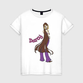 Женская футболка хлопок с принтом WinX darcy в Кировске, 100% хлопок | прямой крой, круглый вырез горловины, длина до линии бедер, слегка спущенное плечо | darcy | winx | винкс