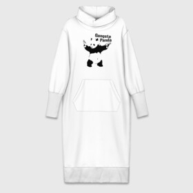 Платье удлиненное хлопок с принтом Gangsta Panda в Кировске,  |  | Тематика изображения на принте: панда