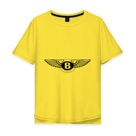 Мужская футболка хлопок Oversize с принтом Bentley в Кировске, 100% хлопок | свободный крой, круглый ворот, “спинка” длиннее передней части | bentley | авто | авто2012 | автобренды | автомобиль | бентли | машинки | машины | тачки