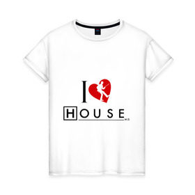 Женская футболка хлопок с принтом Доктор Хаус 9 в Кировске, 100% хлопок | прямой крой, круглый вырез горловины, длина до линии бедер, слегка спущенное плечо | everybody lies | haus | house | все лгут | доктор | хауз | хаус | хью лори