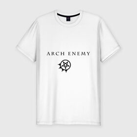 Мужская футболка премиум с принтом Arch Enemy в Кировске, 92% хлопок, 8% лайкра | приталенный силуэт, круглый вырез ворота, длина до линии бедра, короткий рукав | Тематика изображения на принте: arch enemy | metall | punk | rock | метал | металл | панк | панк рок | рок