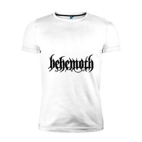 Мужская футболка премиум с принтом Behemoth в Кировске, 92% хлопок, 8% лайкра | приталенный силуэт, круглый вырез ворота, длина до линии бедра, короткий рукав | Тематика изображения на принте: behemoth | metal | группы | логотипы | метал | польша | рок