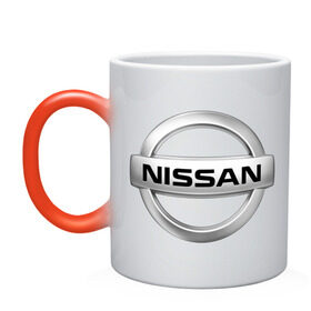 Кружка хамелеон с принтом Nissan в Кировске, керамика | меняет цвет при нагревании, емкость 330 мл | nisan | nissan | авто | автобренды | автомобиль | машинки | машины | нисан | ниссан | ниссанчик | тачки