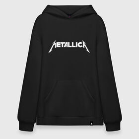 Худи SuperOversize хлопок с принтом Metallica в Кировске, 70% хлопок, 30% полиэстер, мягкий начес внутри | карман-кенгуру, эластичная резинка на манжетах и по нижней кромке, двухслойный капюшон
 | rock