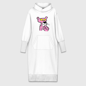 Платье удлиненное хлопок с принтом Розовая пантера (3) в Кировске,  |  | pink panther | розовая пантера