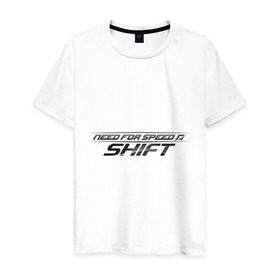 Мужская футболка хлопок с принтом Need for speed: SHIFT в Кировске, 100% хлопок | прямой крой, круглый вырез горловины, длина до линии бедер, слегка спущенное плечо. | need for speed | nfs | shift | гонки | нфс