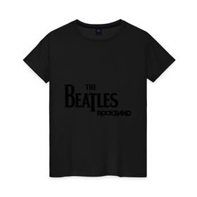 Женская футболка хлопок с принтом The Beatles (2) в Кировске, 100% хлопок | прямой крой, круглый вырез горловины, длина до линии бедер, слегка спущенное плечо | 60s | 60е | beatles | битлз | битлс | битлы | леннон | ленон | макартни | ретро