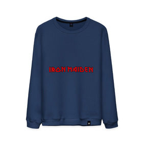 Мужской свитшот хлопок с принтом Iron Maiden в Кировске, 100% хлопок |  | iron maiden | айрон майден | панк | рок | символика iron maiden