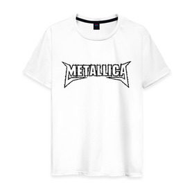 Мужская футболка хлопок с принтом Metallica (2) в Кировске, 100% хлопок | прямой крой, круглый вырез горловины, длина до линии бедер, слегка спущенное плечо. | металлика