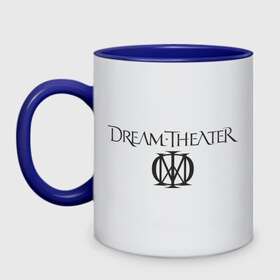 Кружка двухцветная с принтом Dream Theater в Кировске, керамика | объем — 330 мл, диаметр — 80 мм. Цветная ручка и кайма сверху, в некоторых цветах — вся внутренняя часть | heavy metal | metal | rock | trash metal | альтернатива | квартет | лица | метал | рок | рок группа | рок группы | трэш метал | хеви метал