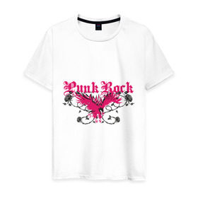 Мужская футболка хлопок с принтом Punk rock (2) в Кировске, 100% хлопок | прямой крой, круглый вырез горловины, длина до линии бедер, слегка спущенное плечо. | emo | punk rock | панк рок | панки | субкультура | эмо