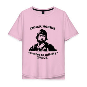 Мужская футболка хлопок Oversize с принтом Чак Норрис (2) в Кировске, 100% хлопок | свободный крой, круглый ворот, “спинка” длиннее передней части | chuck norris | чак норрис