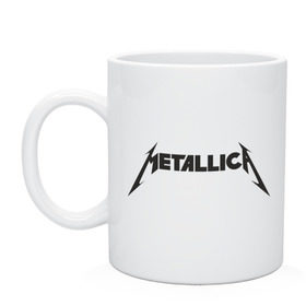 Кружка с принтом Metallica в Кировске, керамика | объем — 330 мл, диаметр — 80 мм. Принт наносится на бока кружки, можно сделать два разных изображения | металлика