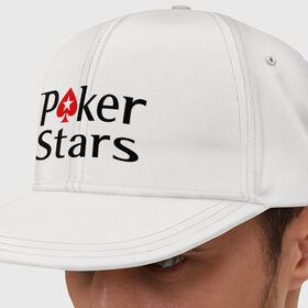 Кепка снепбек с прямым козырьком с принтом Poker Stars в Кировске, хлопок 100% |  | pokerstars