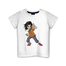 Детская футболка хлопок с принтом Джеки Чан (6) в Кировске, 100% хлопок | круглый вырез горловины, полуприлегающий силуэт, длина до линии бедер | 