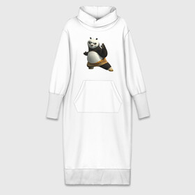 Платье удлиненное хлопок с принтом Кунг фу Панда (2) в Кировске,  |  | панда