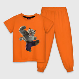 Детская пижама хлопок с принтом Кунг фу Панда (9) в Кировске, 100% хлопок |  брюки и футболка прямого кроя, без карманов, на брюках мягкая резинка на поясе и по низу штанин
 | kung fu panda | panda | кунг фу | кунг фу панда