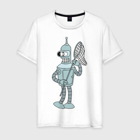 Мужская футболка хлопок с принтом Futurama (3) в Кировске, 100% хлопок | прямой крой, круглый вырез горловины, длина до линии бедер, слегка спущенное плечо. | 