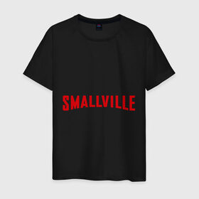Мужская футболка хлопок с принтом Smallville в Кировске, 100% хлопок | прямой крой, круглый вырез горловины, длина до линии бедер, слегка спущенное плечо. | comixsuperhero | smallville | smalville | смолвилль | тайны смолвилля | тайны смолвиля