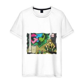 Мужская футболка хлопок с принтом Great Teacher Onizuka в Кировске, 100% хлопок | прямой крой, круглый вырез горловины, длина до линии бедер, слегка спущенное плечо. | Тематика изображения на принте: anime | great teavher onizuka | аниме | анимэ | онизука