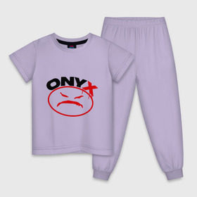 Детская пижама хлопок с принтом Onyx в Кировске, 100% хлопок |  брюки и футболка прямого кроя, без карманов, на брюках мягкая резинка на поясе и по низу штанин
 | Тематика изображения на принте: gangsta | hip hop | hop | оникс | хоп