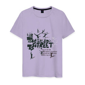 Мужская футболка хлопок с принтом Street Dancing в Кировске, 100% хлопок | прямой крой, круглый вырез горловины, длина до линии бедер, слегка спущенное плечо. | break | dance | брейк | данс | движения | танцевать | танцы | улица | уличные