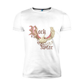 Мужская футболка премиум с принтом RockStar(2) в Кировске, 92% хлопок, 8% лайкра | приталенный силуэт, круглый вырез ворота, длина до линии бедра, короткий рукав | 