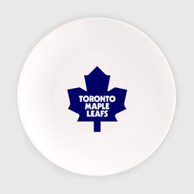 Тарелка с принтом Toronto Maple Leafs в Кировске, фарфор | диаметр - 210 мм
диаметр для нанесения принта - 120 мм | 