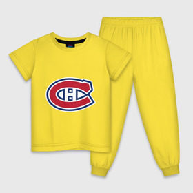 Детская пижама хлопок с принтом Montreal Canadiens в Кировске, 100% хлопок |  брюки и футболка прямого кроя, без карманов, на брюках мягкая резинка на поясе и по низу штанин
 | Тематика изображения на принте: montreal canadiens | канадская хоккейная лига | монтреал | нхл | хокей | хоккей